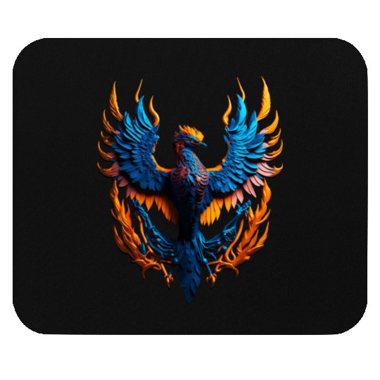 Neon Phoenix Mouse Pads