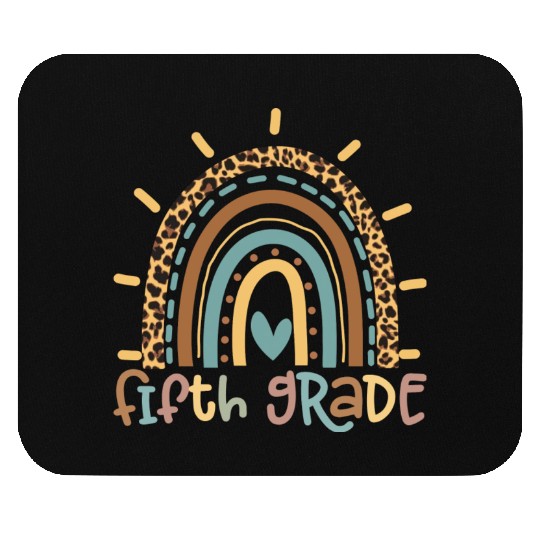 Fifth Grade Rainbow Girls Boys Teacher Team Mouse Pads