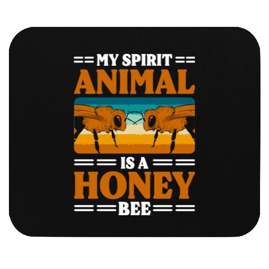 Honey Bumblebee Nature Protection Of Species Mouse Pads