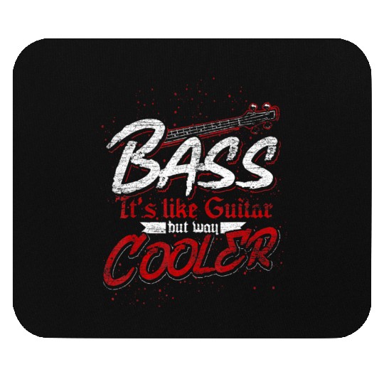 Bass Guitar Player Bass Guitar Mouse Pads