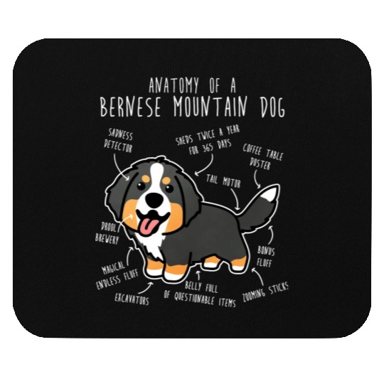 Bernese Mountain Dog Anatomy Mouse Pads