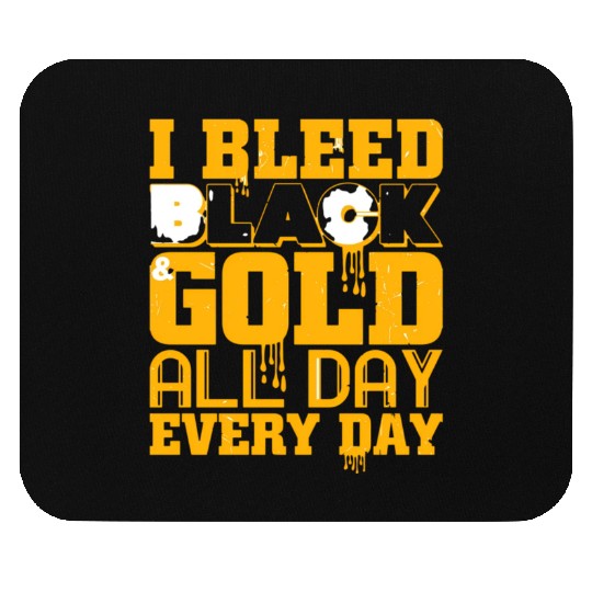 I Bleed Black And Gold Mouse Pads