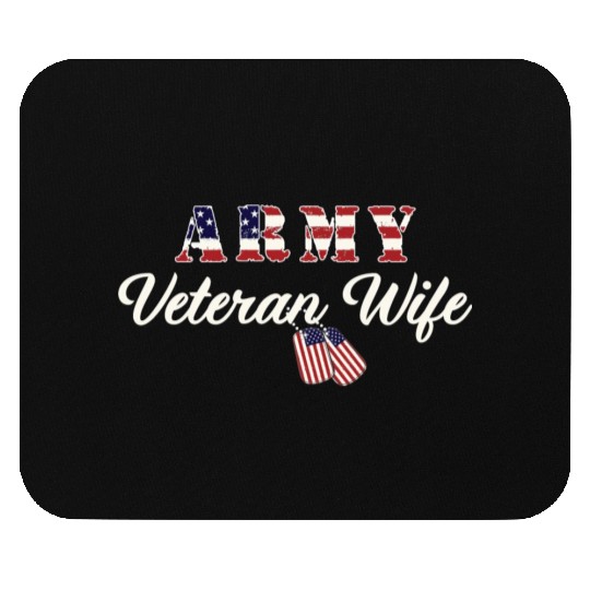 US Army Veteran Wife Mouse Pads