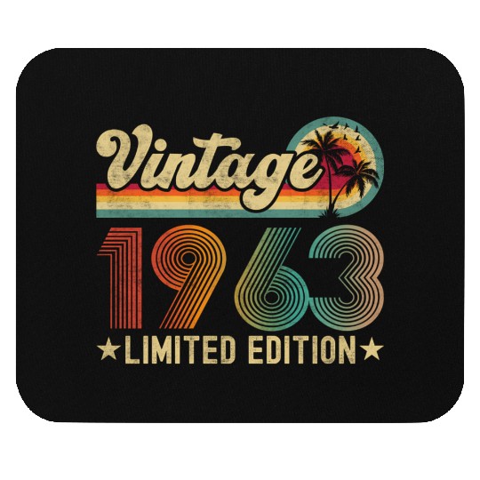 60 Year Old Vintage 1963 60Th For Wo Mouse Pads