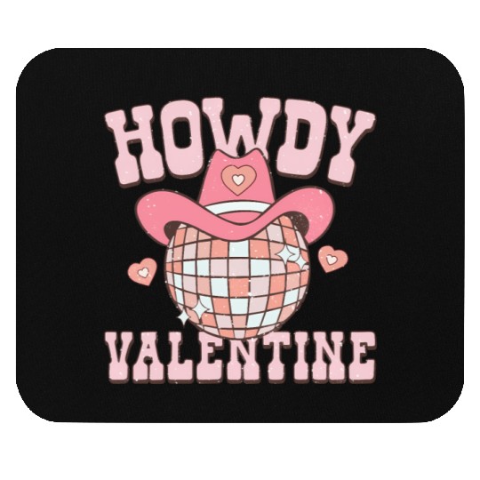Howdy Heart Disco Groovy Western Cory Mouse Pads