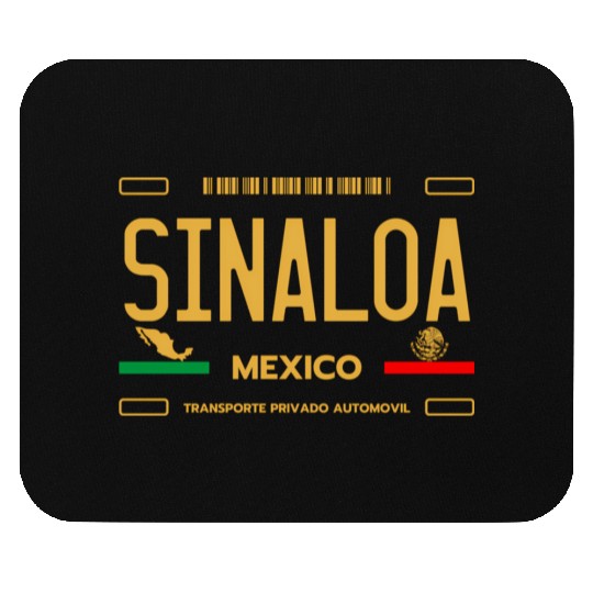 Sinaloa Meco License Plate Aesthetic Sinaloa Mouse Pads