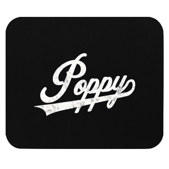 Poppy Style Fatherâ€™S Day For Papa Grandpa Mouse Pads