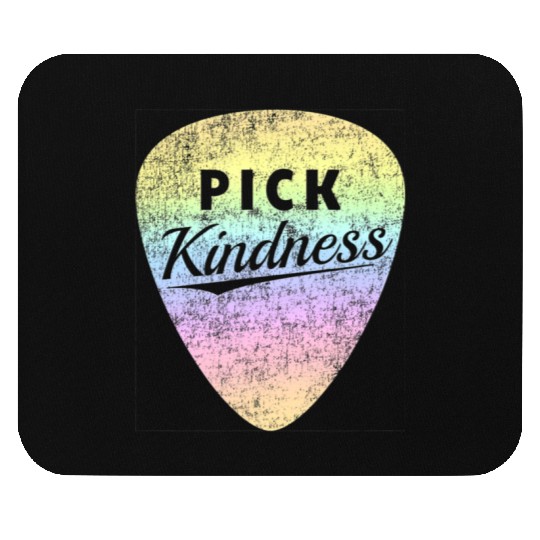 Pastel Rainbow Guitar Pick Pun Anti-Bullying Pick Mouse Pads