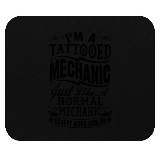 Tattooed Mechanic Mouse Pads