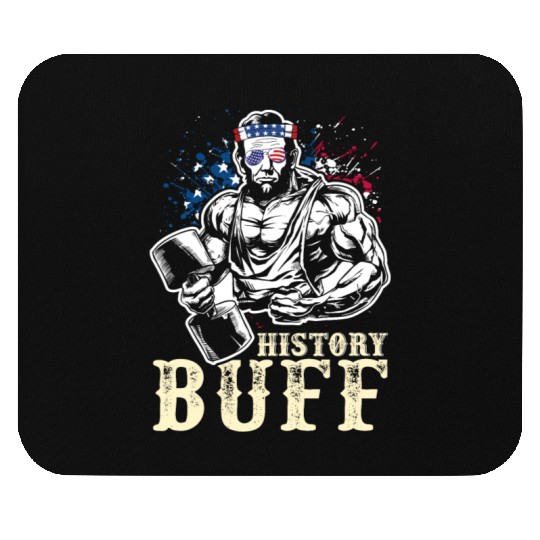 History Buff Independence Day Lincoln Patriot USA Mouse Pads