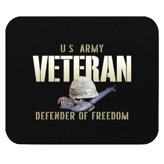 US Army Veteran: Defender of Freedom Mouse Pads