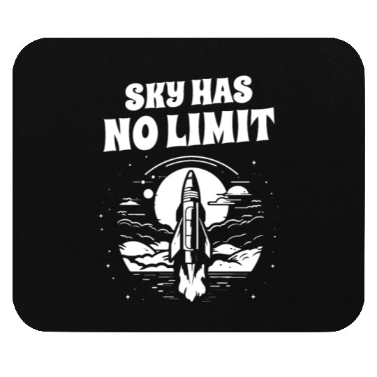 Aerospace engineer sky no limit rocket scientist Mouse Pads