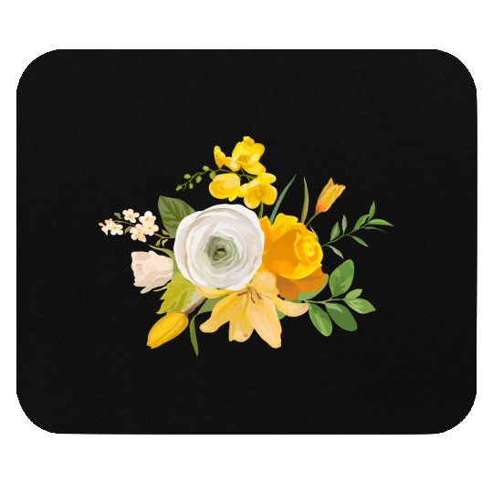 Yellow Flower Mouse Pads