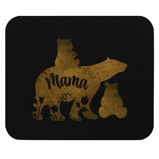 Mama Bear With 2 Cubs Mom of Two Mouse Pads