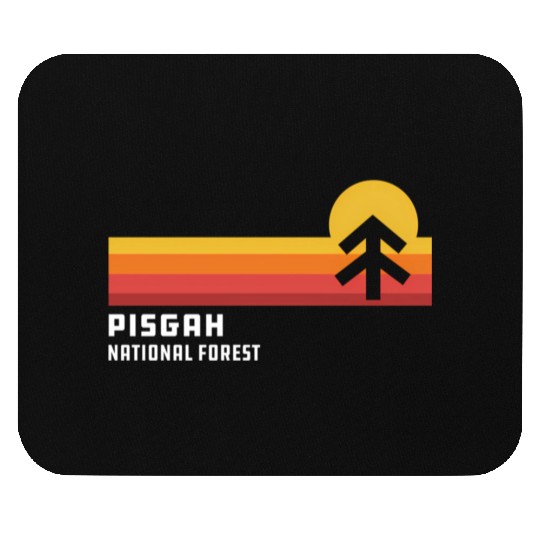 Retro Sunset Pisgah National Forest Asheville Mouse Pads