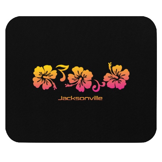 Jacksonville Florida Hibiscus Souvenir Vacation Mouse Pads