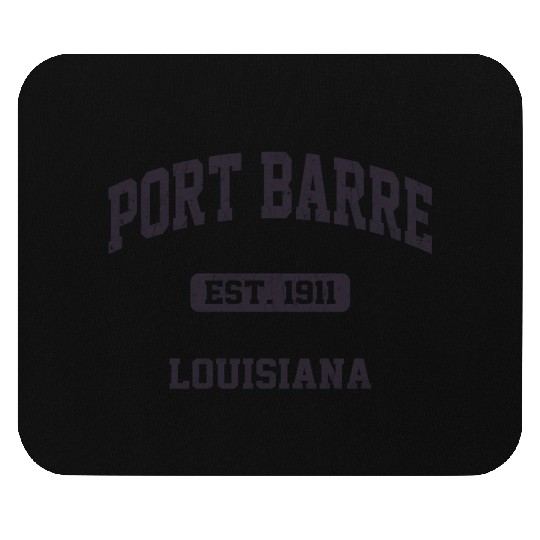 Port Barre Louisiana La State Athletic Style Mouse Pads