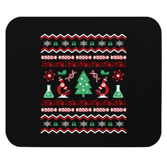 Science Laboratory Ugly Sweater Dna Microbiology Mouse Pads