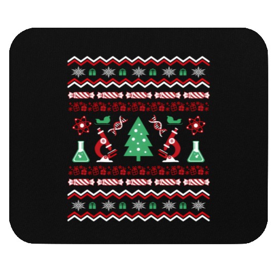 Science Laboratory Ugly Sweater Dna Microbiology Mouse Pads