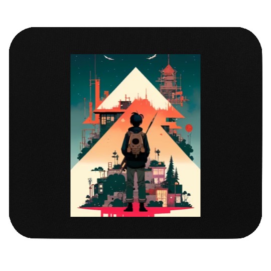 Starry Night Sky and Urban Vistas Mouse Pads