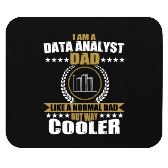 Funny Data Analyst Dad Outfit Data Analysis Mouse Pads