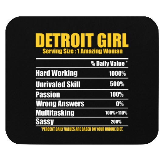 Hilarious Detroit Definition Motor City American Mouse Pads