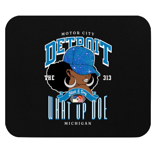 313 Detroit Area Code Unapologetically Mouse Pads