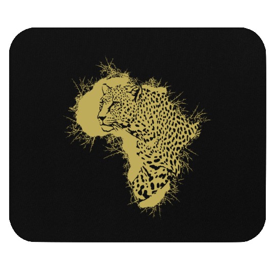 Leopard in a Thorny Africa Mouse Pads