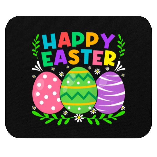 Happy Easter Day Bunny Eggs Easter Mouse Pads