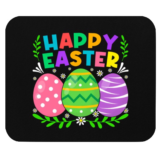 Happy Easter Day Bunny Eggs Easter Mouse Pads