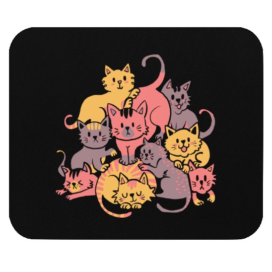 Cats Pile Mountain Of Cute Kittens Mouse Pads
