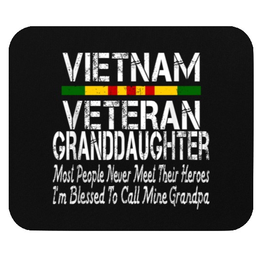 US Army Vietnam Veteran Granddaughter Mouse Pads