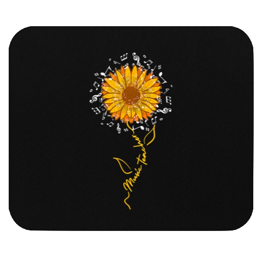 Music Teacher Back Tochool Musical Hippieunflower Mouse Pads