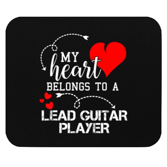 I Love My Lead Guitar Player Husband Wife Mouse Pads