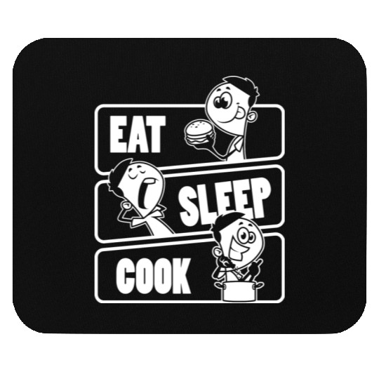 Eat Sleep Cook Repeat Cooking Chef Culinary Funny Mouse Pads