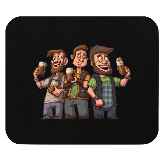 Brew Crew: Unleashing the Beer Gang's Spirit Mouse Pads