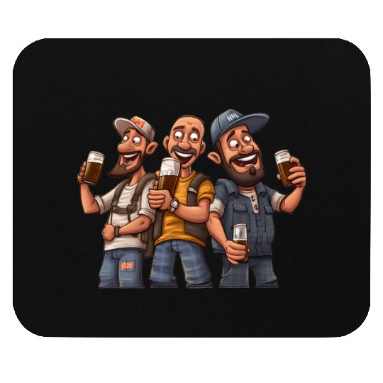 Brew Crew: Unleashing the Beer Gang's Spirit Mouse Pads