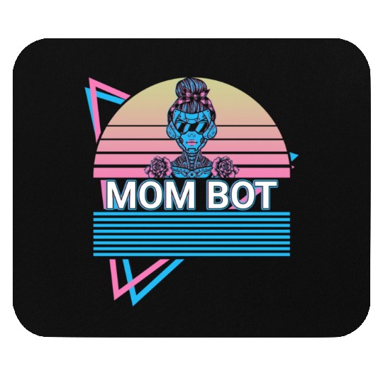 Robot Robotics Mom Retro Mouse Pads