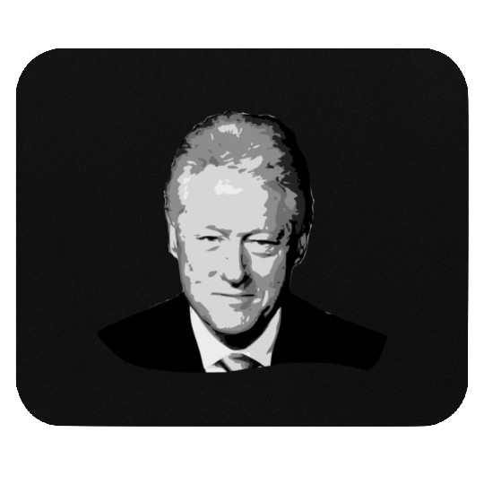 Bill Clinton Grayscale Pop Art Mouse Pads