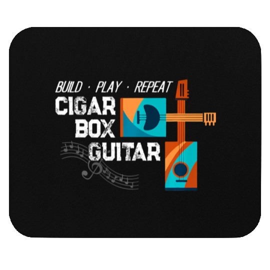 Guitar Player Cigar Box Guitar Guitarist Bassist Mouse Pads