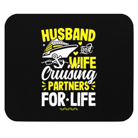 Husband Wife Cruising Partners Life cruise Mouse Pads