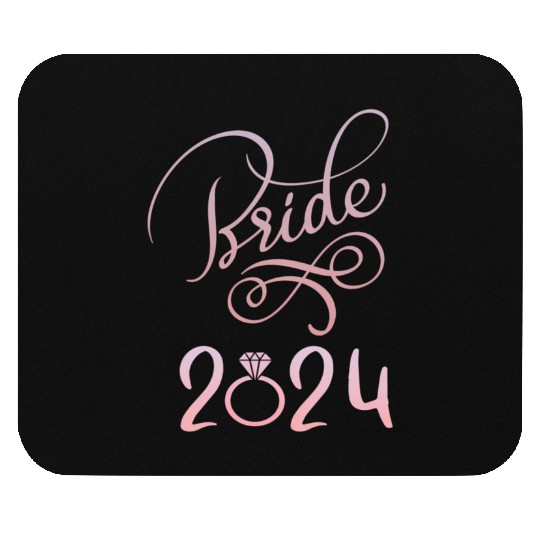 Bride To Be 2024 Fiancã© Engagement Announcement Mouse Pads