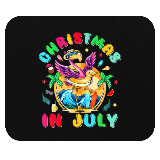 Just A Girl Who Loves Christmas In July Summer Mouse Pads