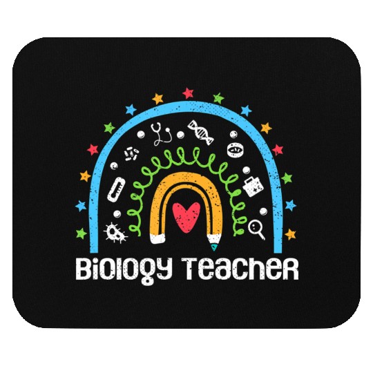 Biology Teacher Rainbow Biologist Back To School Mouse Pads