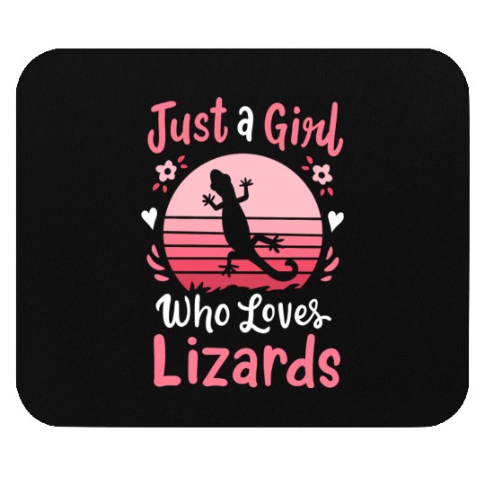 Lizard Reptile Lizard Lover Retro Mouse Pads