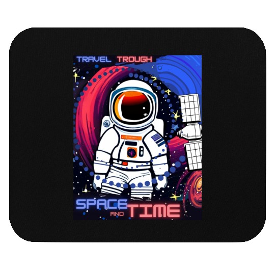 Astronaut Space and Time Mouse Pads