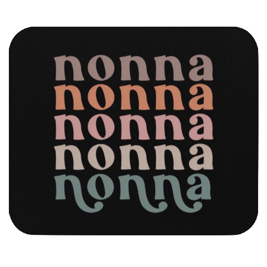 Nonna Stacked Typography Non Nonna Mouse Pads