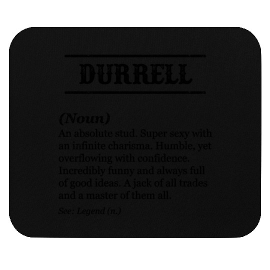 Durrell Name Definition Phrase tzed Mouse Pads