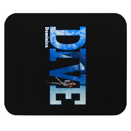 Dive Domia Scuba Diving Snorkeling Mouse Pads