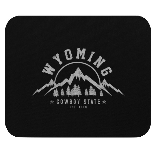 Wyoming The Cowboy State Est 1890 Moains Mouse Pads